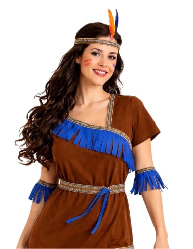 Déguisement Indienne Taille M | Costumes pour Adultes Le Roi du Carnaval
